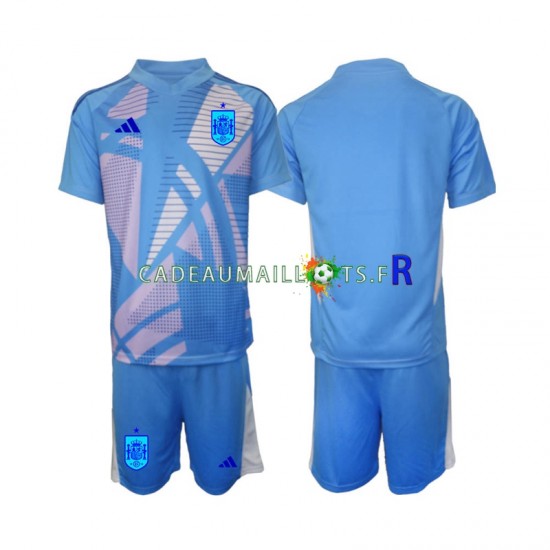 Espagne Maillot avec flocage Gardien Domicile Euro 2024 ,Tenue Enfant MC