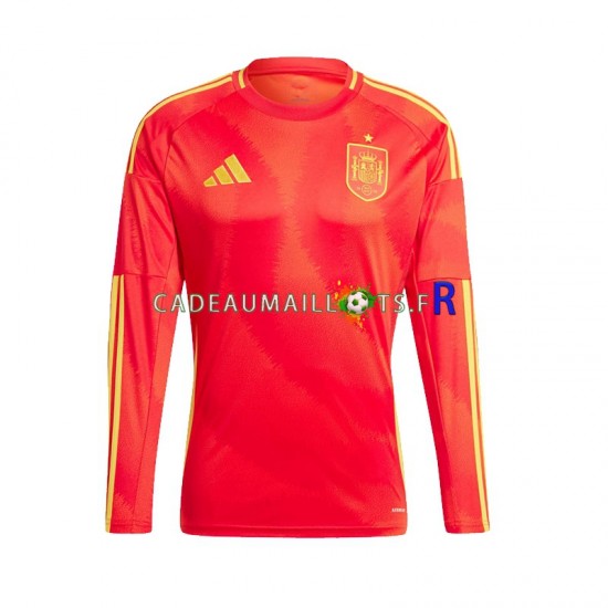 Espagne Maillot avec flocage Domicile Euro 2024 ,Homme ML