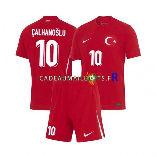 Turquie Maillot avec flocage Hakan Calhanoglu 10 Extérieur Euro 2024 ,Tenue Enfant MC