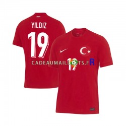Turquie Maillot avec flocage Kenan Yıldız 19 Extérieur Euro 2024 ,Homme MC