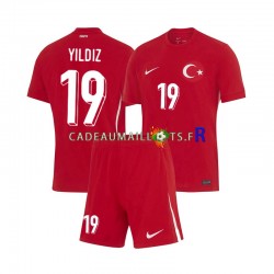 Turquie Maillot avec flocage Kenan Yıldız 19 Extérieur Euro 2024 ,Tenue Enfant MC