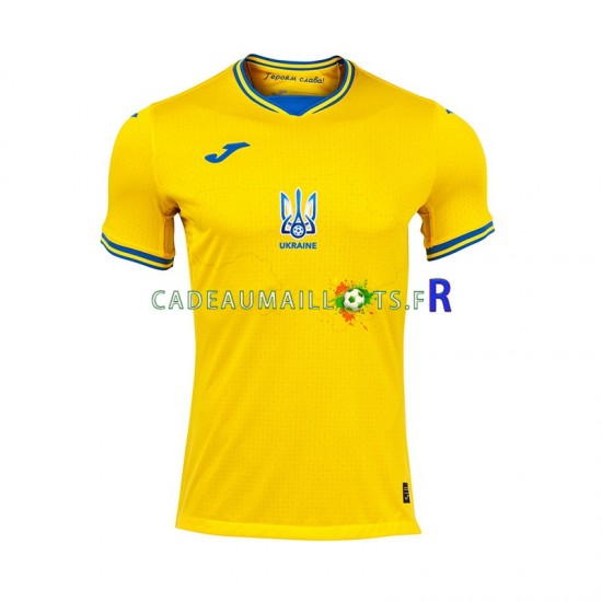 Ukraine Maillot avec flocage Domicile Euro 2024 ,Homme MC