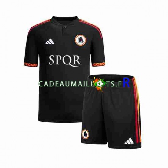 AS Rome Maillot avec flocage 3ème 2023-2024 ,Tenue Enfant MC