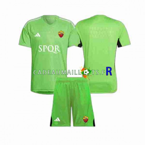 AS Rome Maillot avec flocage Gardien Extérieur 2023-2024 ,Tenue Enfant MC