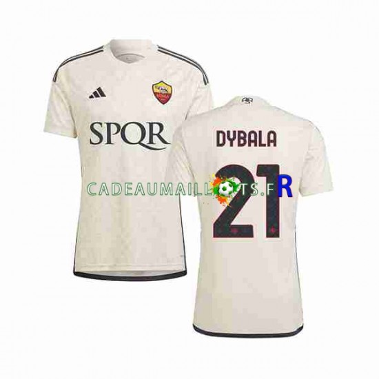 AS Rome Maillot avec flocage Paulo Dybala 21 Extérieur 2023-2024 ,Homme MC