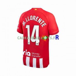 Atlético Madrid Maillot avec flocage 2 Marcos Llorente 14 Domicile 2023-2024 ,Homme MC