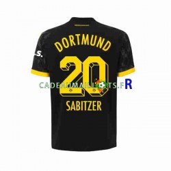 Borussia Dortmund Maillot avec flocage Marcel Sabitzer 20 Extérieur 2023-2024 ,Homme MC