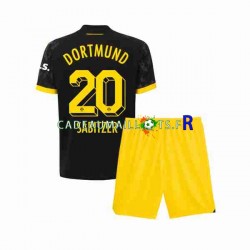 Borussia Dortmund Maillot avec flocage Marcel Sabitzer 20 Extérieur 2023-2024 ,Tenue Enfant MC