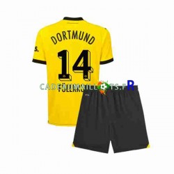Borussia Dortmund Maillot avec flocage Niclas Fullkrug 14 Domicile 2023-2024 ,Tenue Enfant MC