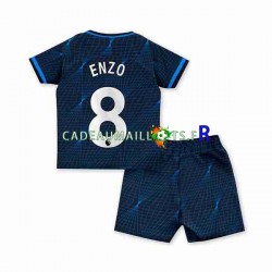 Chelsea Maillot avec flocage Enzo Fernandez 8 Extérieur 2023-2024 ,Tenue Enfant MC
