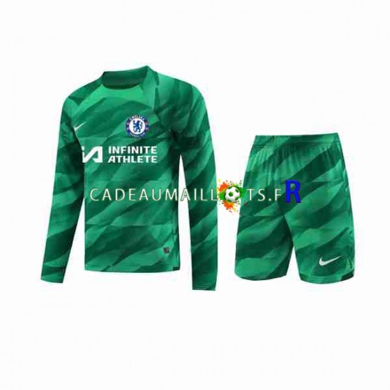 Chelsea Maillot avec flocage Gardien 3ème 2023-2024 ,Tenue Enfant ML