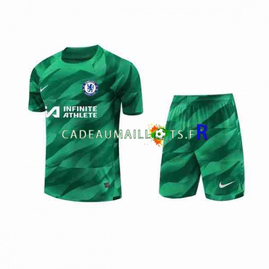 Chelsea Maillot avec flocage Gardien 3ème 2023-2024 ,Tenue Enfant MC