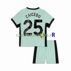Chelsea Maillot avec flocage Moises Caicedo 25 3ème 2023-2024 ,Tenue Enfant MC
