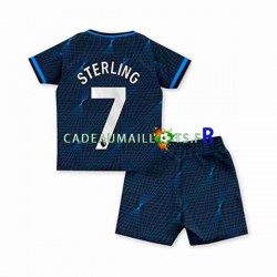 Chelsea Maillot avec flocage Raheem Sterling 7 Extérieur 2023-2024 ,Tenue Enfant MC