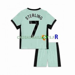 Chelsea Maillot avec flocage Raheem Sterling 7 3ème 2023-2024 ,Tenue Enfant MC