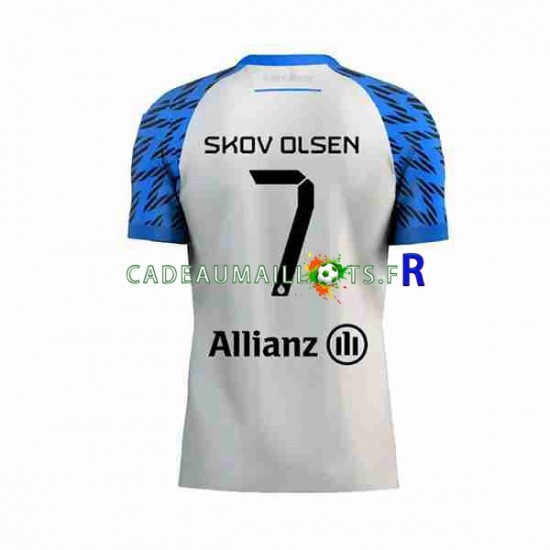 Club Brugge Maillot avec flocage Andreas Skov Olsen 7 Extérieur 2023-2024 ,Homme MC