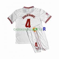 Séville FC Maillot avec flocage Sergio Ramos 4 Domicile 2023-2024 ,Tenue Enfant MC