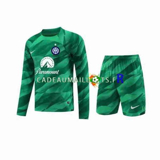 Inter Milan Maillot avec flocage Gardien Extérieur 2023-2024 ,Tenue Enfant ML