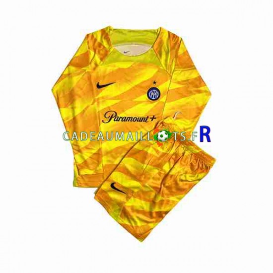 Inter Milan Maillot avec flocage Gardien Domicile 2023-2024 ,Tenue Enfant ML