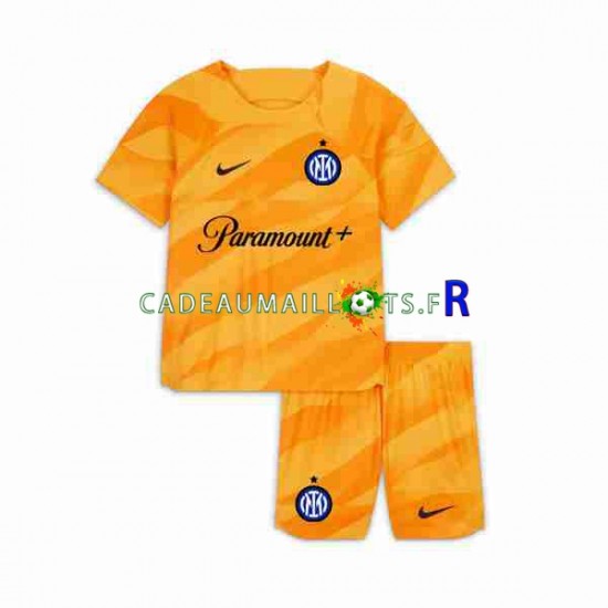 Inter Milan Maillot avec flocage Gardien Domicile 2023-2024 ,Tenue Enfant MC