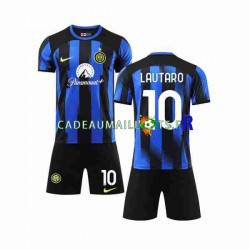 Inter Milan Maillot avec flocage Lautaro Martinez 10 Domicile 2023-2024 ,Tenue Enfant MC