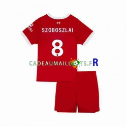 Liverpool Maillot avec flocage Dominik Szoboszlai 8 Domicile 2023 ,Tenue Enfant MC