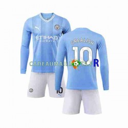 Manchester City Maillot avec flocage Grealish 10 Domicile 2023-2024 ,Tenue Enfant ML