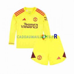 Manchester United Maillot avec flocage Gardien Domicile 2023-2024 ,Tenue Enfant ML