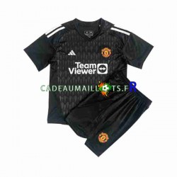 Manchester United Maillot avec flocage Gardien 3ème 2023-2024 ,Tenue Enfant MC