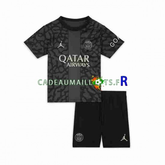 Paris Saint-Germain Maillot avec flocage 3ème 2023-2024 ,Tenue Enfant MC