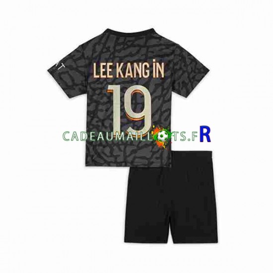 Paris Saint-Germain Maillot avec flocage Lee Kang In 19 3ème 2023-2024 ,Tenue Enfant MC