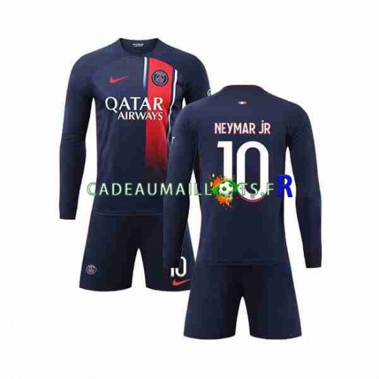 Paris Saint-Germain Maillot avec flocage Neymar Jr 10 Domicile 2023-2024 ,Tenue Enfant ML