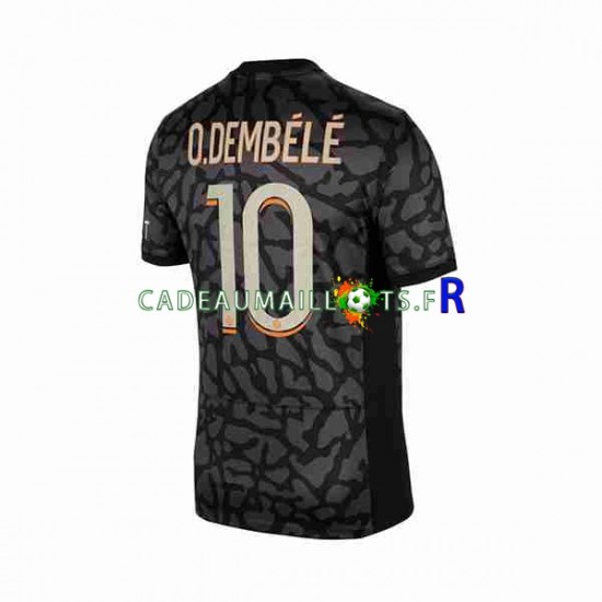 Paris Saint-Germain Maillot avec flocage O.Dembele 10 3ème 2023-2024 ,Homme MC