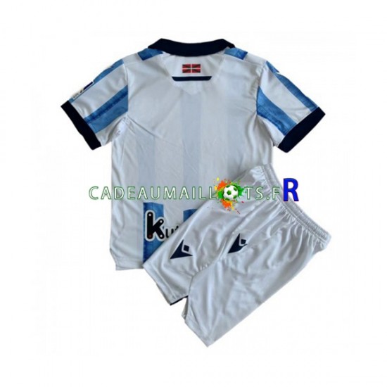 Real Sociedad Maillot avec flocage Domicile 2023-2024 ,Tenue Enfant MC