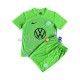 VfL Wolfsburg Maillot avec flocage Domicile 2023-2024 ,Tenue Enfant MC