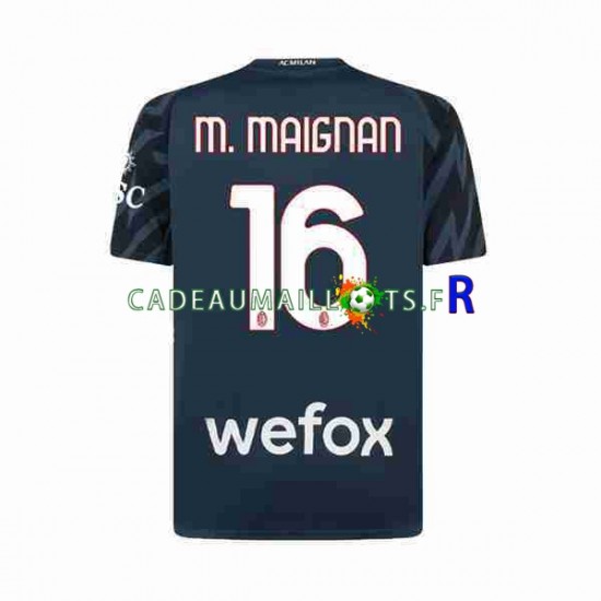 AC Milan Maillot avec flocage Mike Maignan 16 Gardien 3ème 2023-2024 ,Homme MC