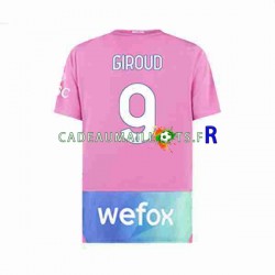 AC Milan Maillot avec flocage Olivier Giroud 9 3ème 2023-2024 ,Homme MC
