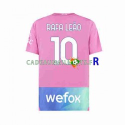 AC Milan Maillot avec flocage Rafael Leao 10 3ème 2023-2024 ,Homme MC