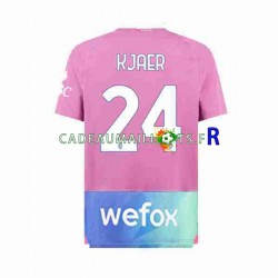AC Milan Maillot avec flocage Simon Kjaer 24 3ème 2023-2024 ,Homme MC