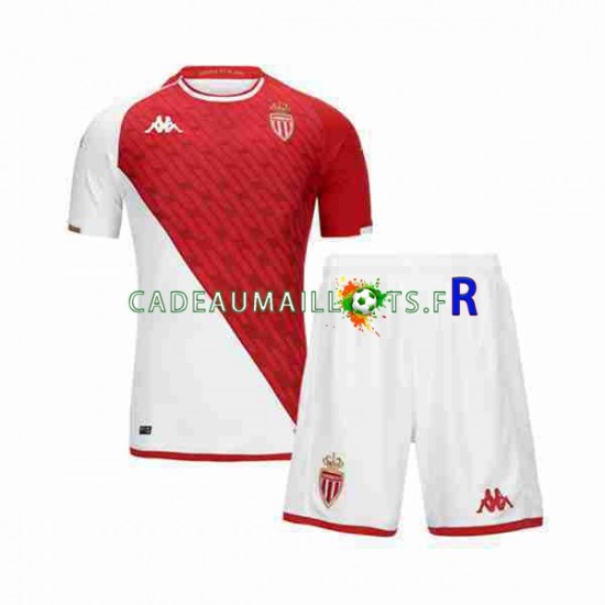 AS Monaco Maillot avec flocage Domicile 2023-2024 ,Tenue Enfant MC