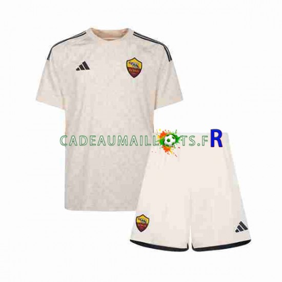 AS Rome Maillot avec flocage Extérieur 2023-2024 ,Tenue Enfant MC