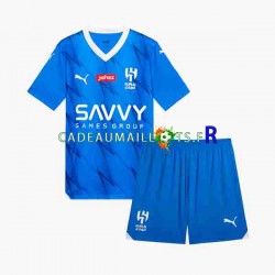 Al Hilal Maillot avec flocage Domicile 2023-2024 ,Tenue Enfant MC