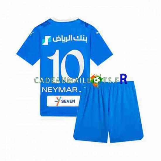 Al Hilal Maillot avec flocage Neymar JR 10 Domicile 2023-2024 ,Tenue Enfant MC