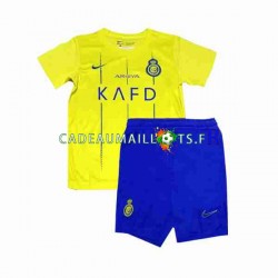 Al-Nassr Maillot avec flocage Domicile 2023-2024 ,Tenue Enfant MC