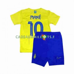 Al-Nassr Maillot avec flocage Mane 10 Domicile 2023-2024 ,Tenue Enfant MC