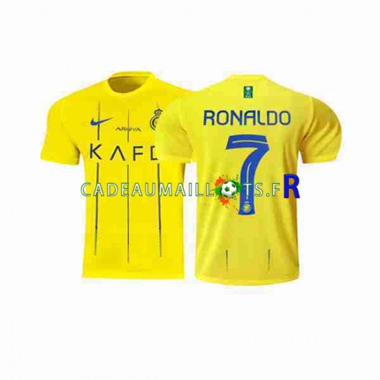 Al-Nassr Maillot avec flocage Ronaldo 7 Domicile 2023-2024 ,Homme MC