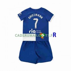 Atlético Madrid Maillot avec flocage 2 Antoine Griezmann 7 Extérieur 2023-2024 ,Tenue Enfant MC