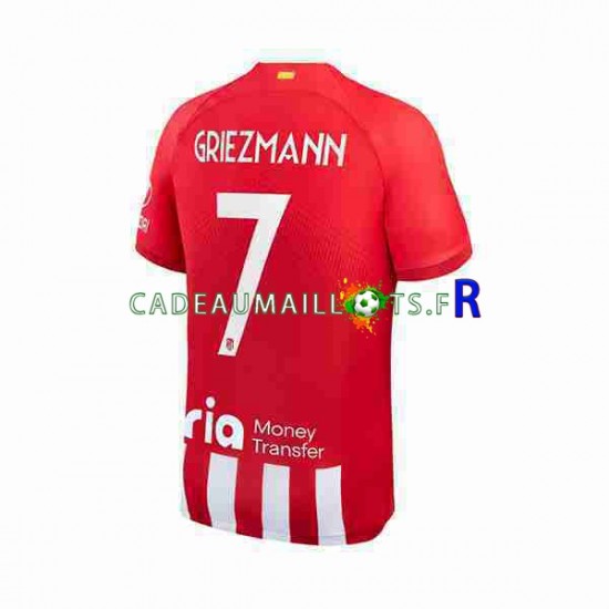 Atlético Madrid Maillot avec flocage 2 Antoine Griezmann 7 Domicile 2023-2024 ,Homme MC