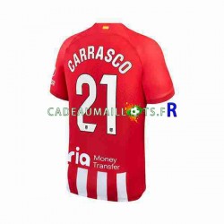 Atlético Madrid Maillot avec flocage 2 Yannick Carrasco 21 Domicile 2023-2024 ,Homme MC