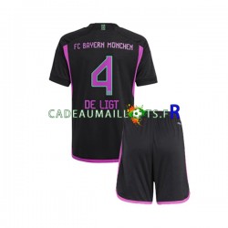 Bayern Munich Maillot avec flocage Matthijs de Ligt 4 Extérieur 2023-2024 ,Tenue Enfant MC